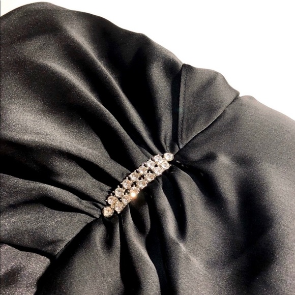 Black Simple Bridesmaid Prom Dress Davids Bridal - Picture 8 of 8